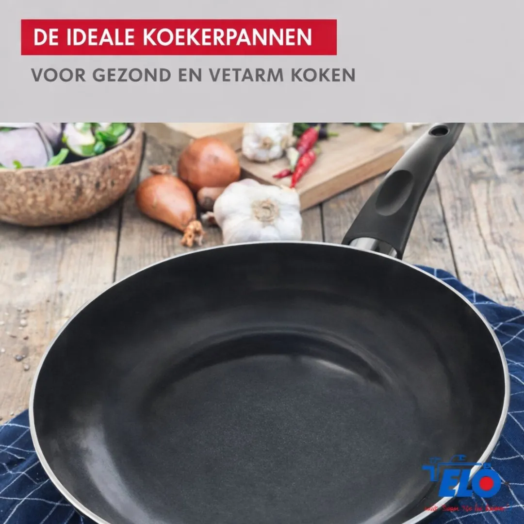 Fackelmann ELO 9740550 Keukenset - 4-delig - Inductie - Zwart