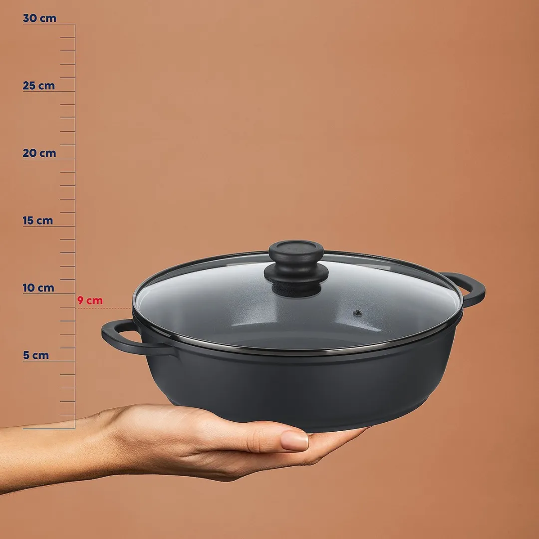 Kela Atura Braadpan 5.0L - Zwart - PFAS/PTFE-vrij