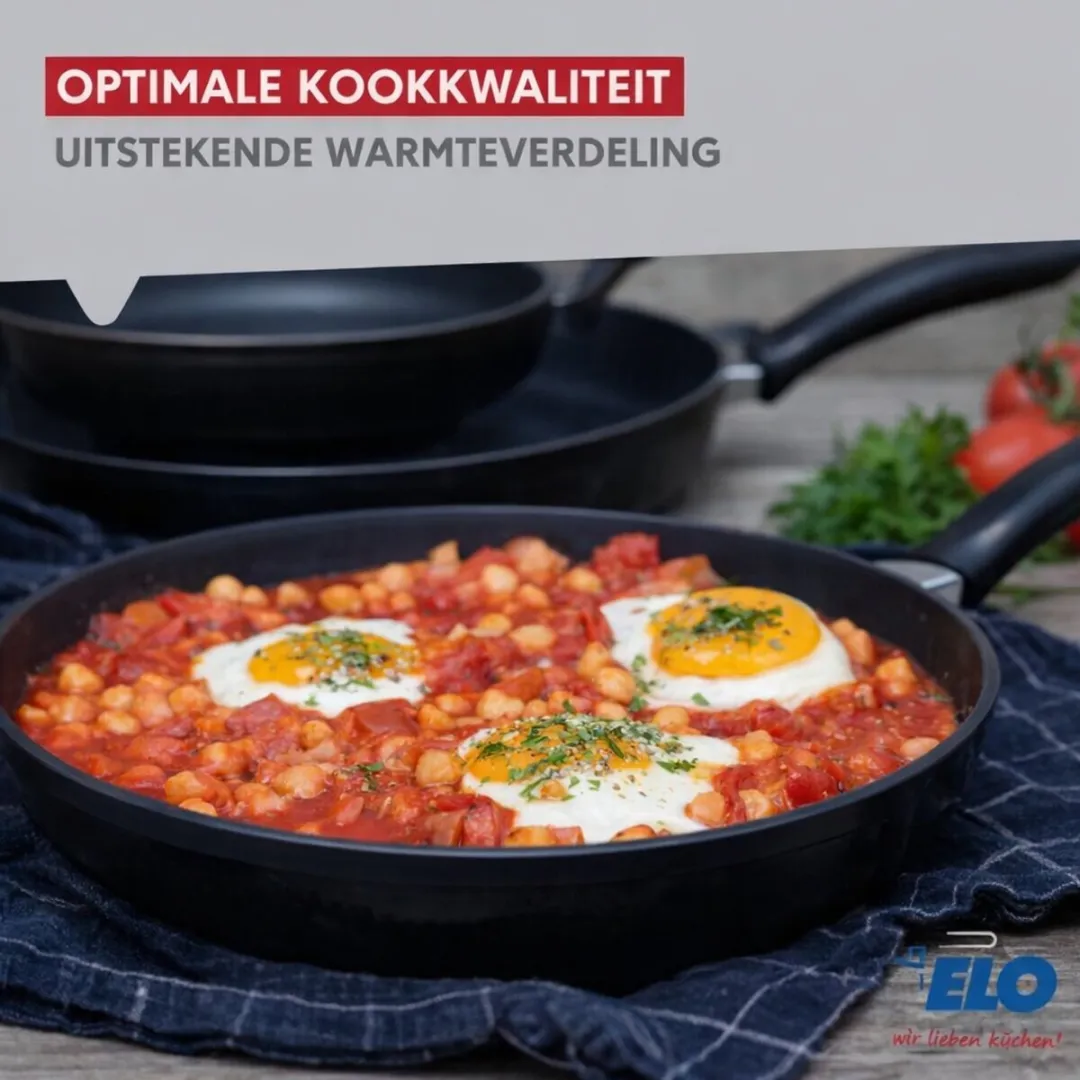 Fackelmann Elo 9992950 Anti-aanbakset 20/24/28cm - Zwart