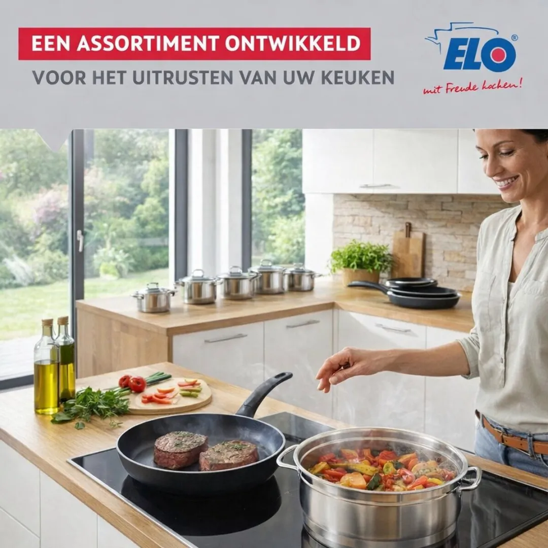 Fackelmann ELO 9745750 Keukenset 6-delig - Inductie - Roestvrij staal