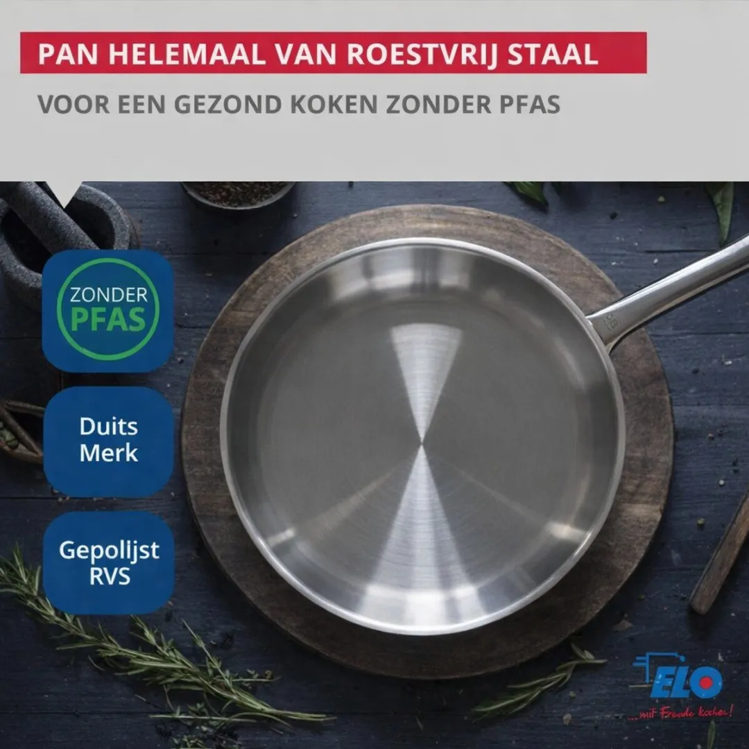 Fackelmann Elo Profi Brillant Keukengerei Set 2-delig 24cm - Roestvrij staal