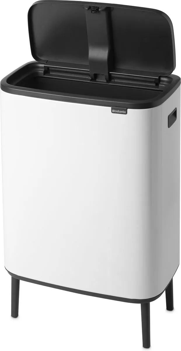 Brabantia Bo Touch Bin Hi Prullenbak 60L - 1 Vak - Wit