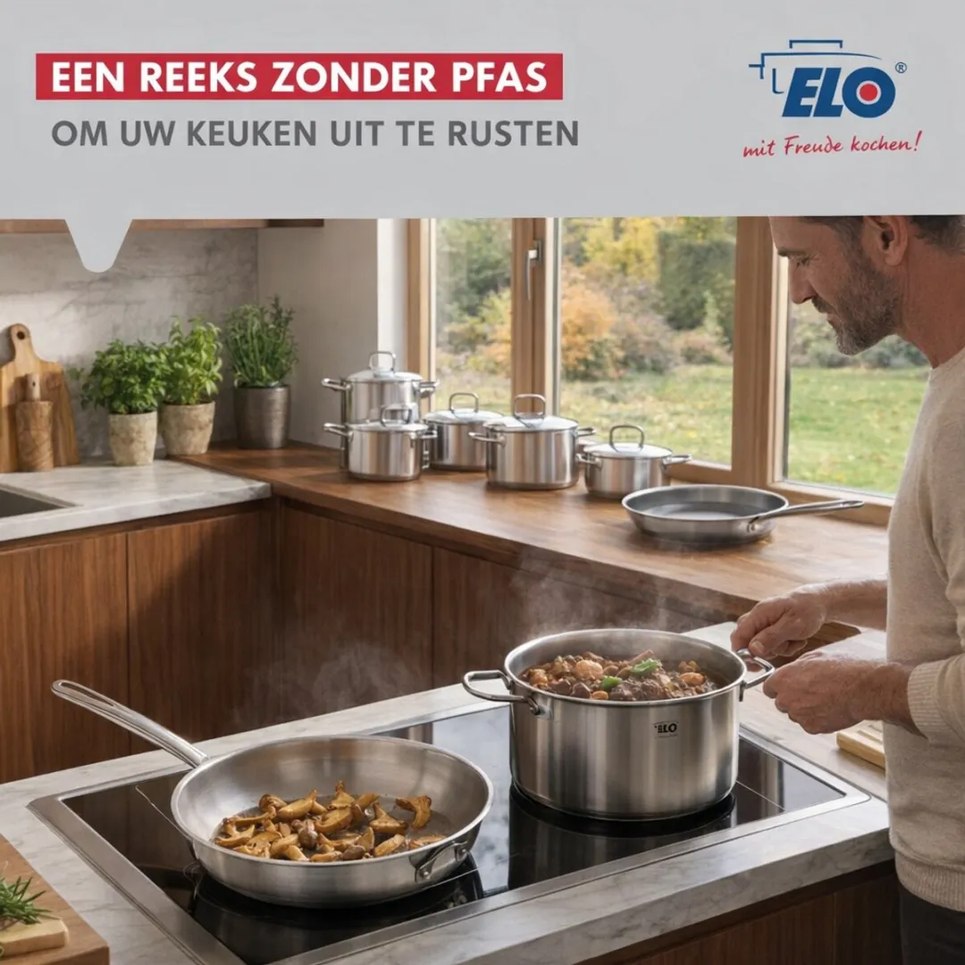 Fackelmann Elo Profi Keukenset 5-delig - 28/26/20/16/14cm Roestvrij staal