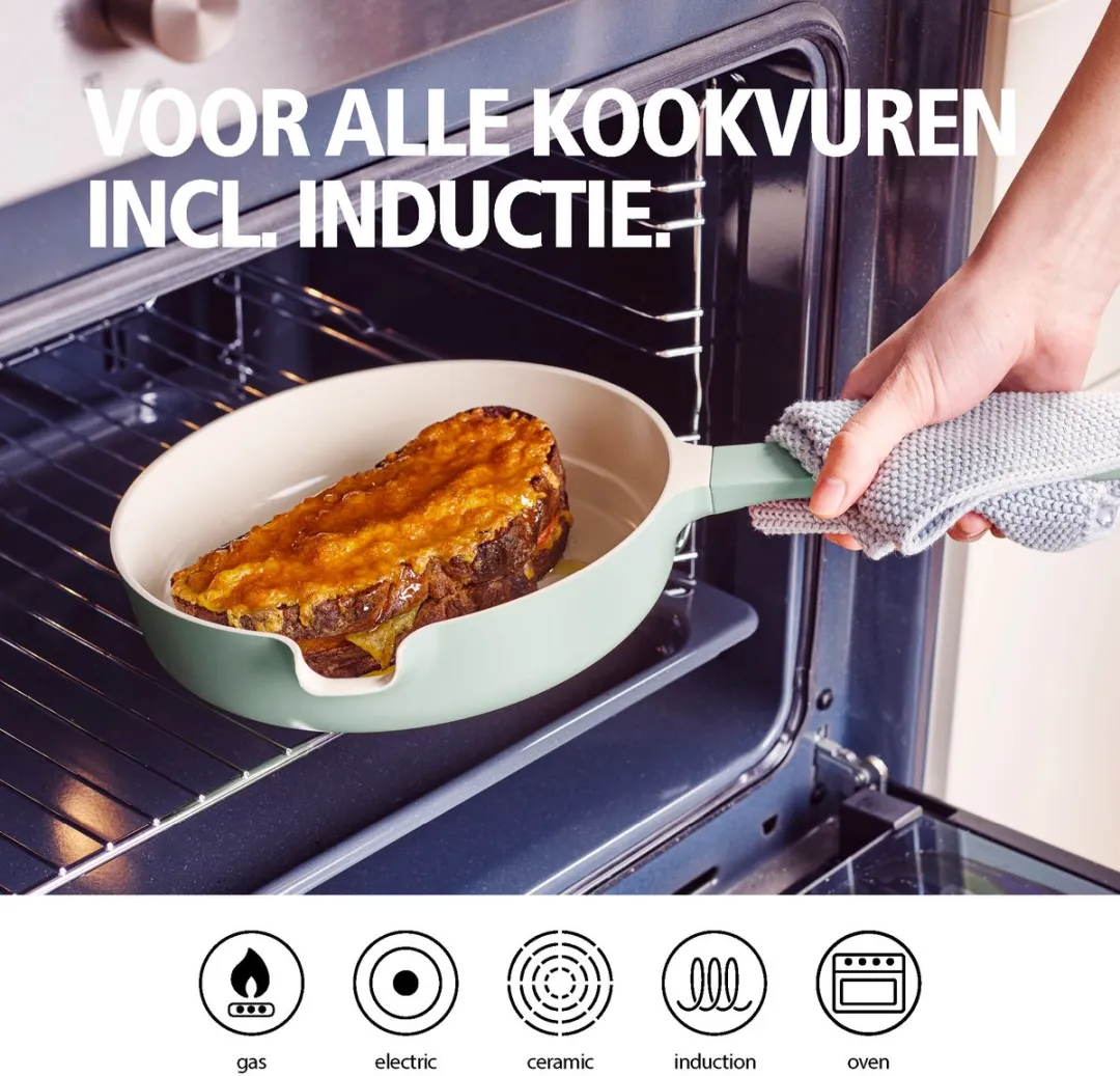 Brabantia Compact Stapelbare Pannenset 5-delig - Jade Green