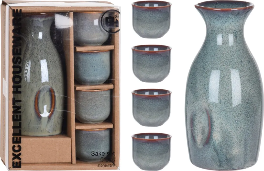 Excellent Houseware Sakeset 5-delig