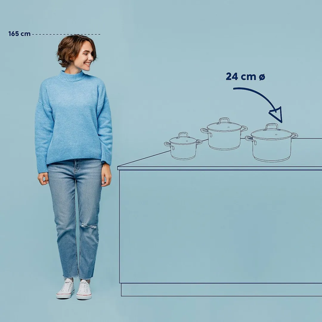 Kela RVS Kookpan 5,5L - 24cm - Zilver