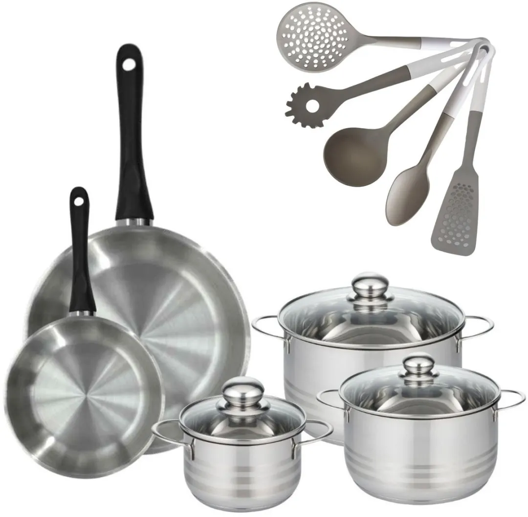 Fackelmann Geneva RVS Pannen & Kookpotten Set 20/28cm & 16/20/24cm
