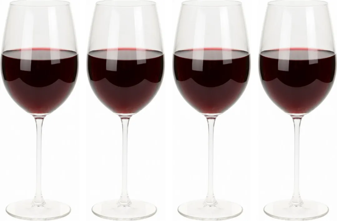 Cookinglife Solare Rode Wijnglazen Set - 4 Stuks 540ml