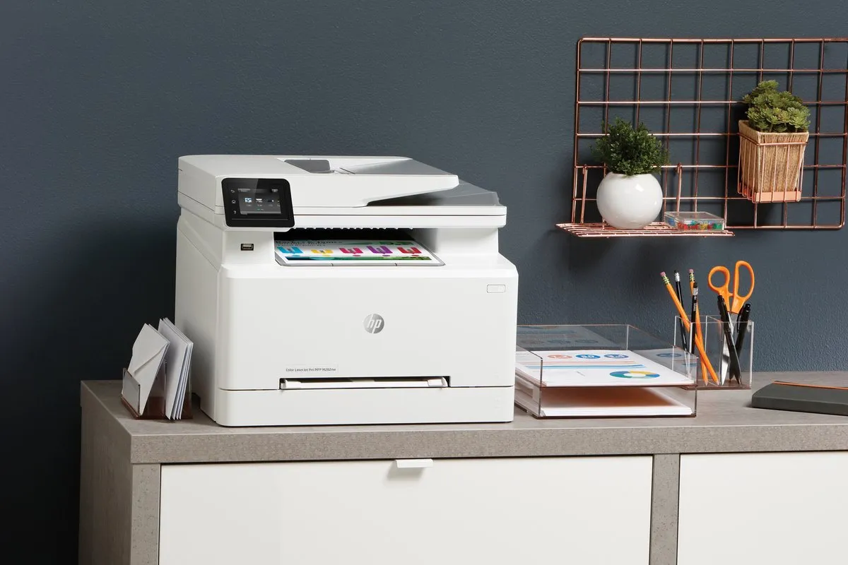 HP Color LaserJet Pro MFP M282nw 7KW72A#B19 - Laserprinter Wit - afbeelding 5 van 6