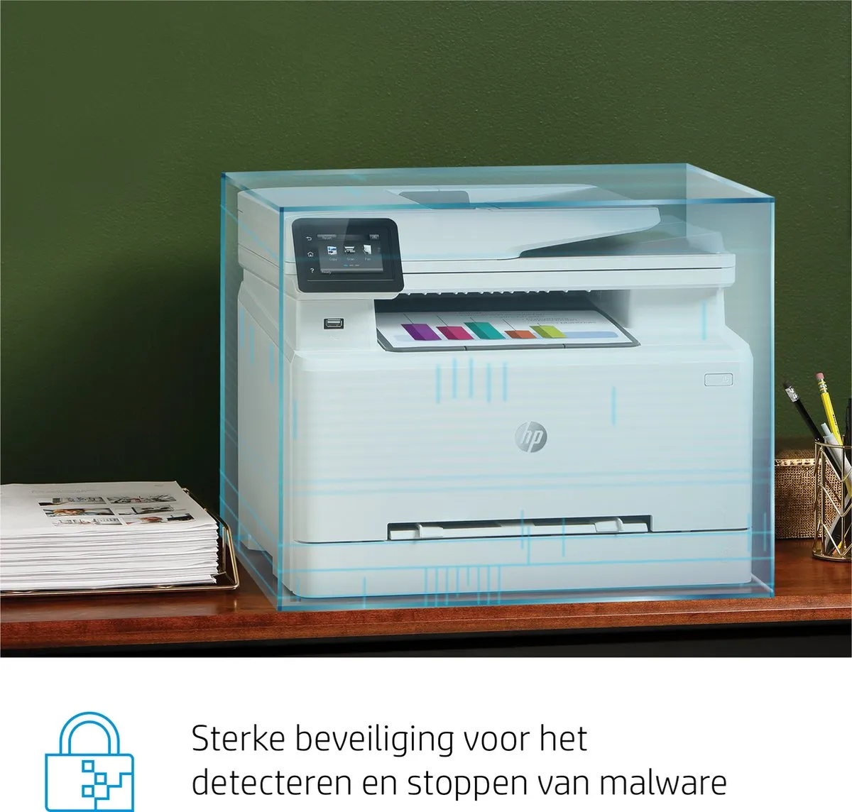 HP Color LaserJet Pro MFP M282nw 7KW72A#B19 - Laserprinter Wit - afbeelding 3 van 6