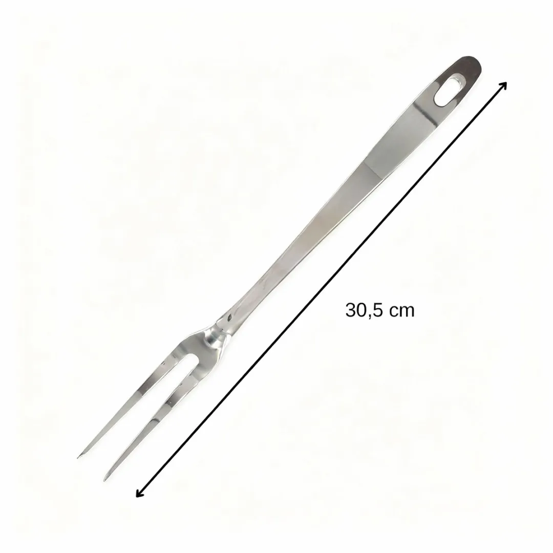 Fackelmann 40696 BBQ-vork - Roestvrij staal - 30,5cm