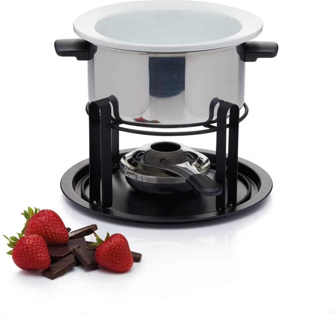 KitchenCraft 3-in-1 Fondueset KCFON3IN1 - Zilver
