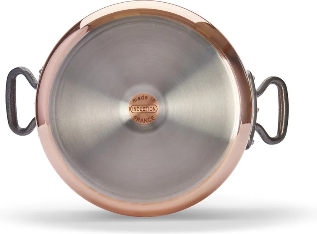 De Buyer Prima Matera Kookpot - Gietijzeren Handvaten - Ø 28cm - 90% Koper - 10% Rvs