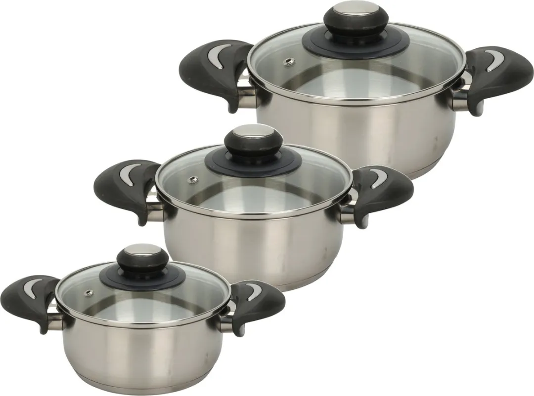 Excellent Houseware Kookpannen Set 3-delig