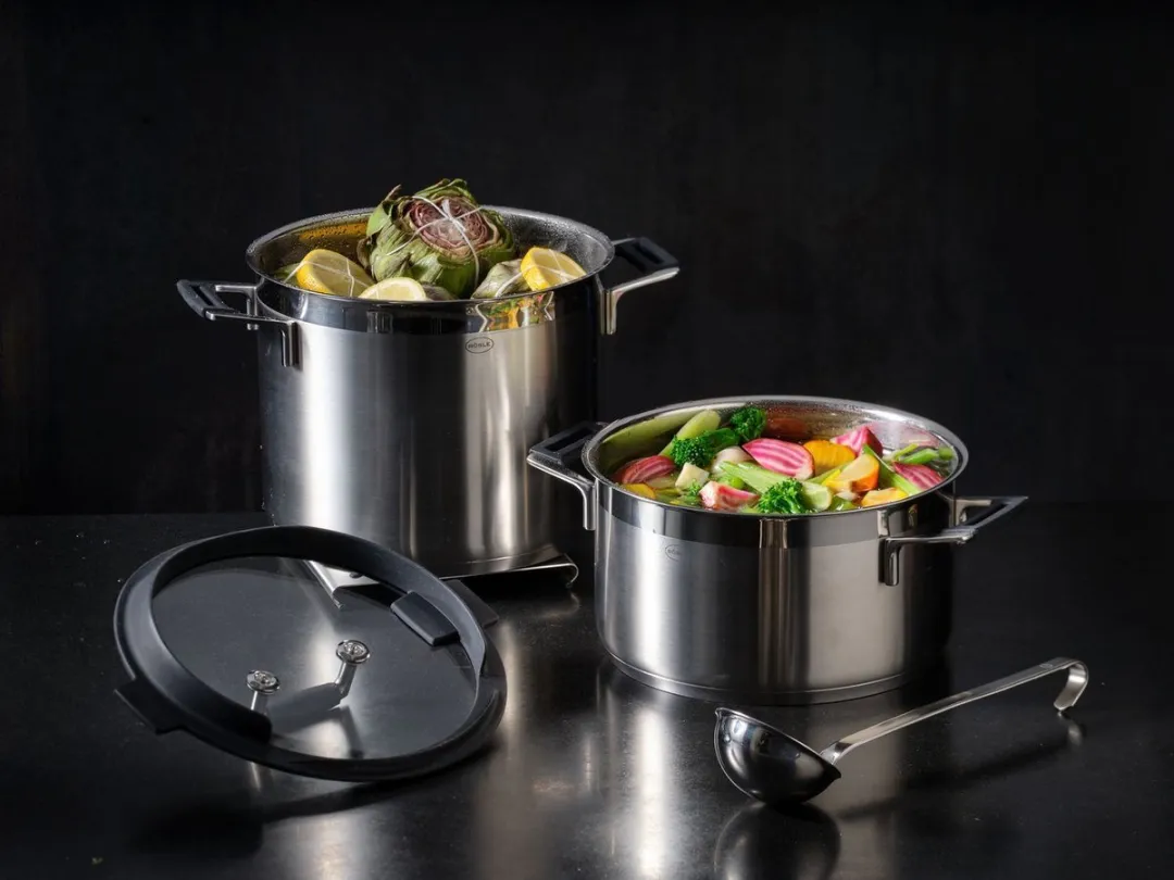 Rösle Silence Pro Kookpan 24cm - 8L - Zilver - afbeelding 6 van 6