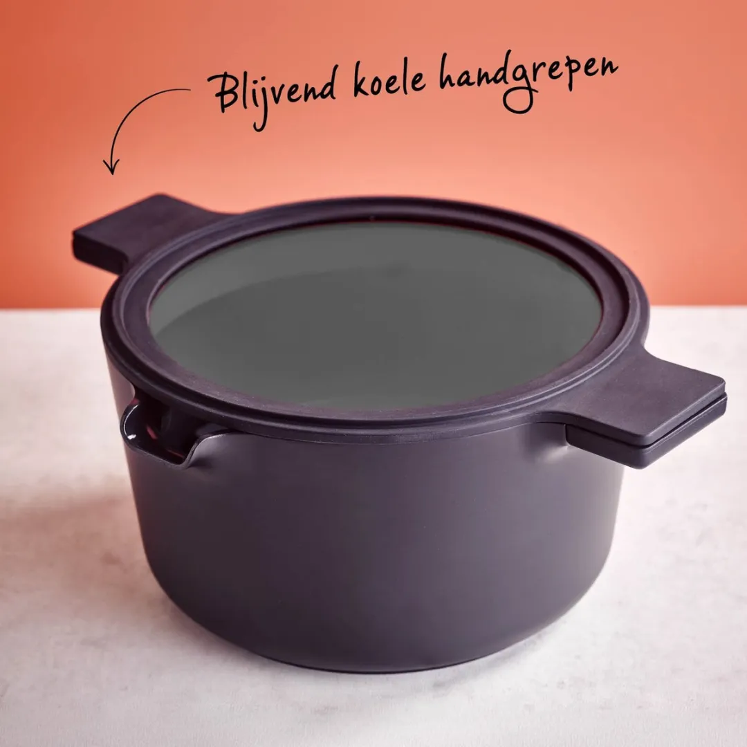 Brabantia Compact All-in-one Pannenset 102098 - 3-delig - Zwart