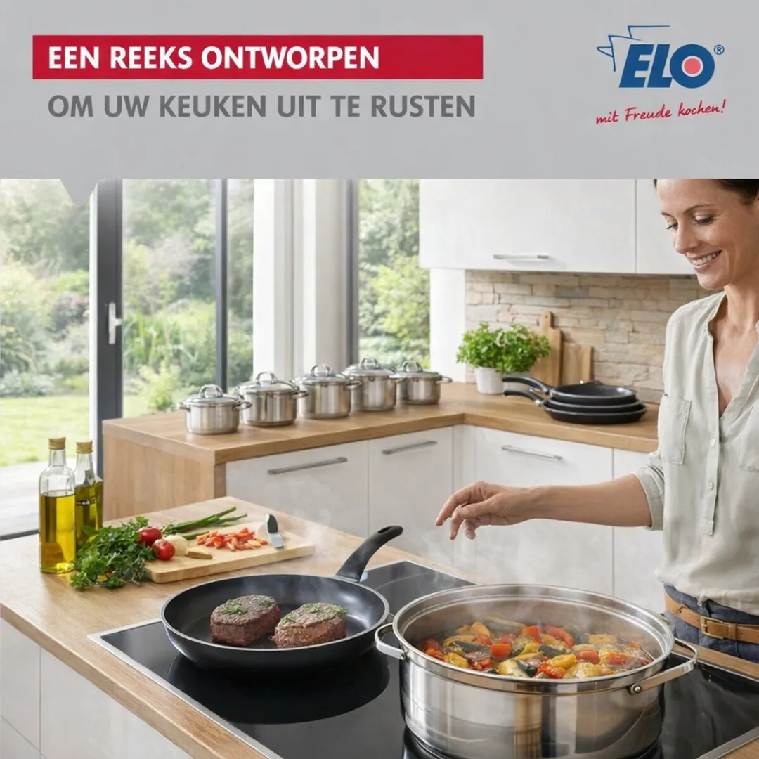 Fackelmann ELO 9721150 Keukenset - 5-delig - Inductie - Zwart