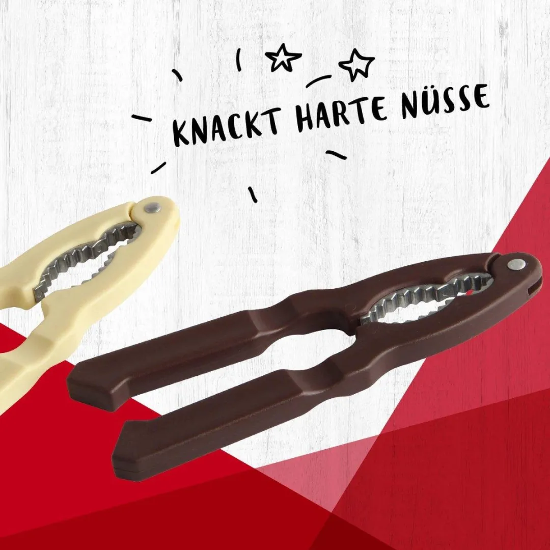 Fackelmann Notenkraker & Schaaldierenkraker - Plastic/Aluminium - Bruin/Beige