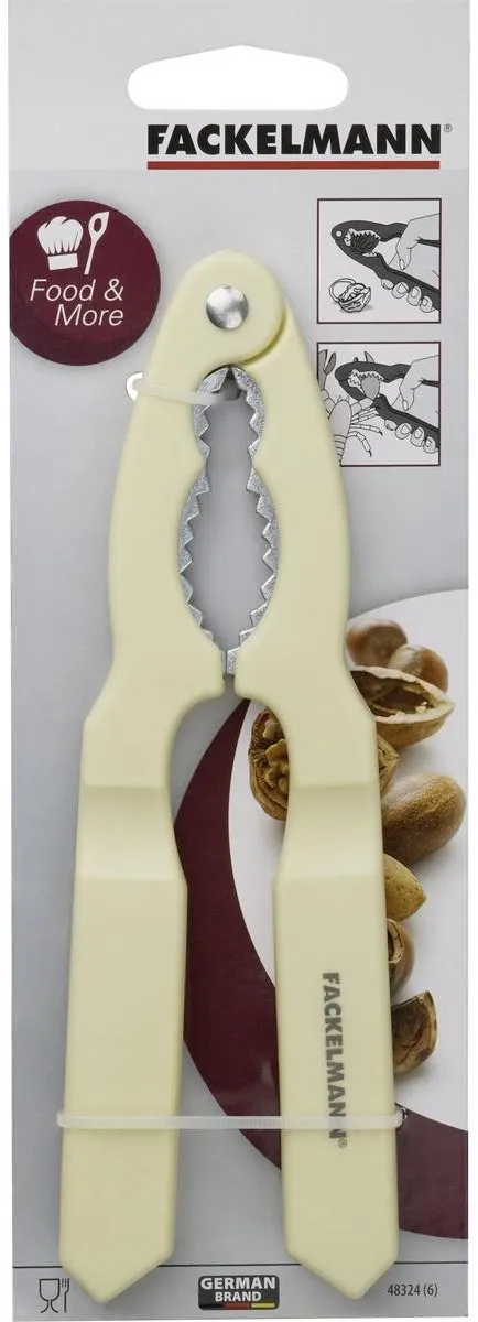 Fackelmann Notenkraker & Schaaldierenkraker - Plastic/Aluminium - Bruin/Beige - afbeelding 6 van 6