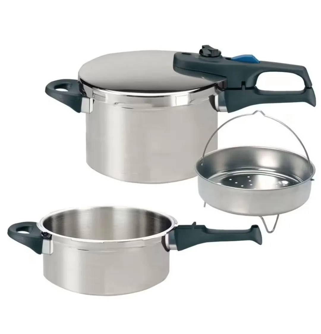 Fackelmann Elo 9928526 Stoomkoker - 22cm - Zwart/RVS