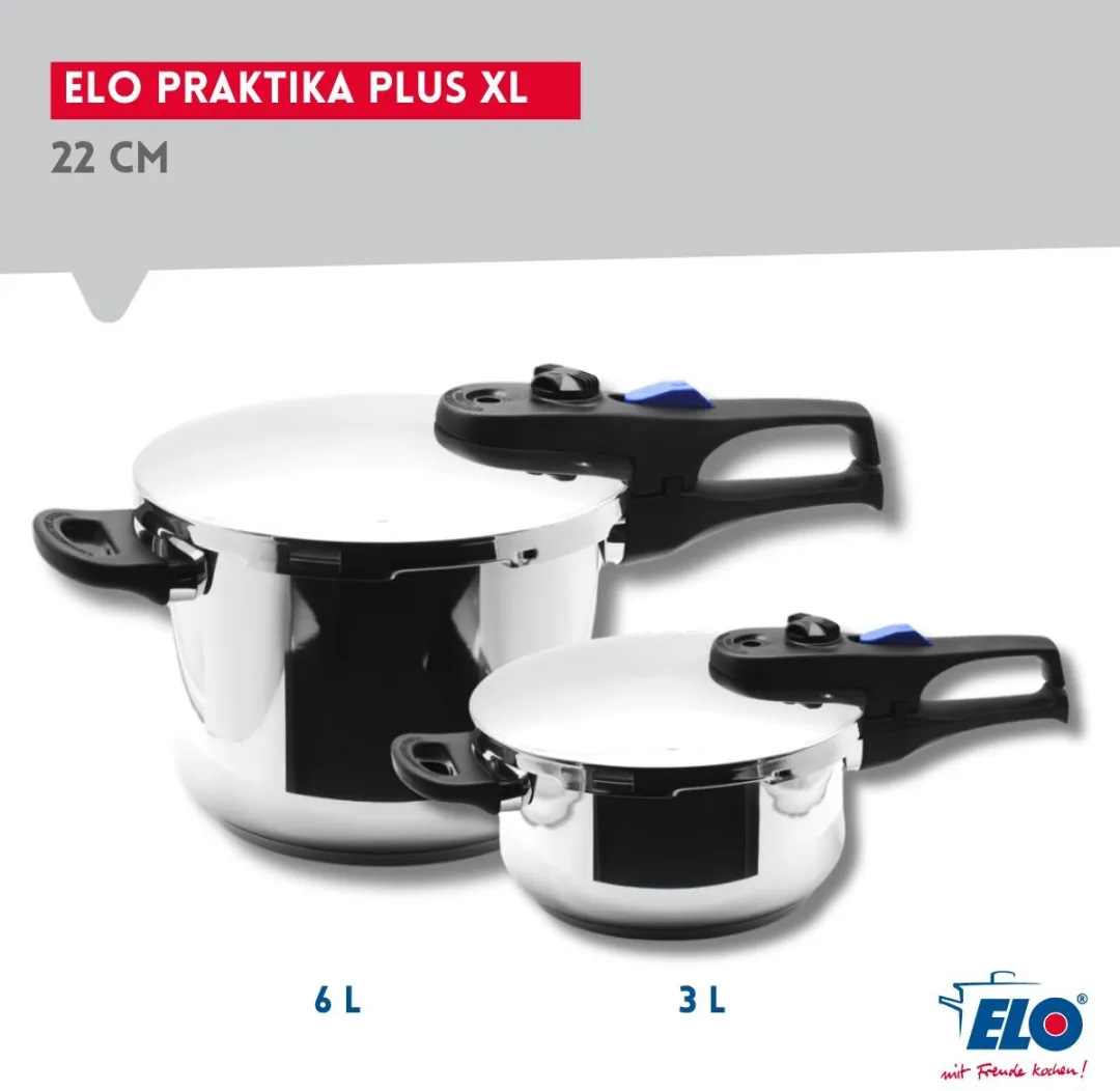 Fackelmann Elo 9928526 Stoomkoker - 22cm - Zwart/RVS - afbeelding 6 van 6