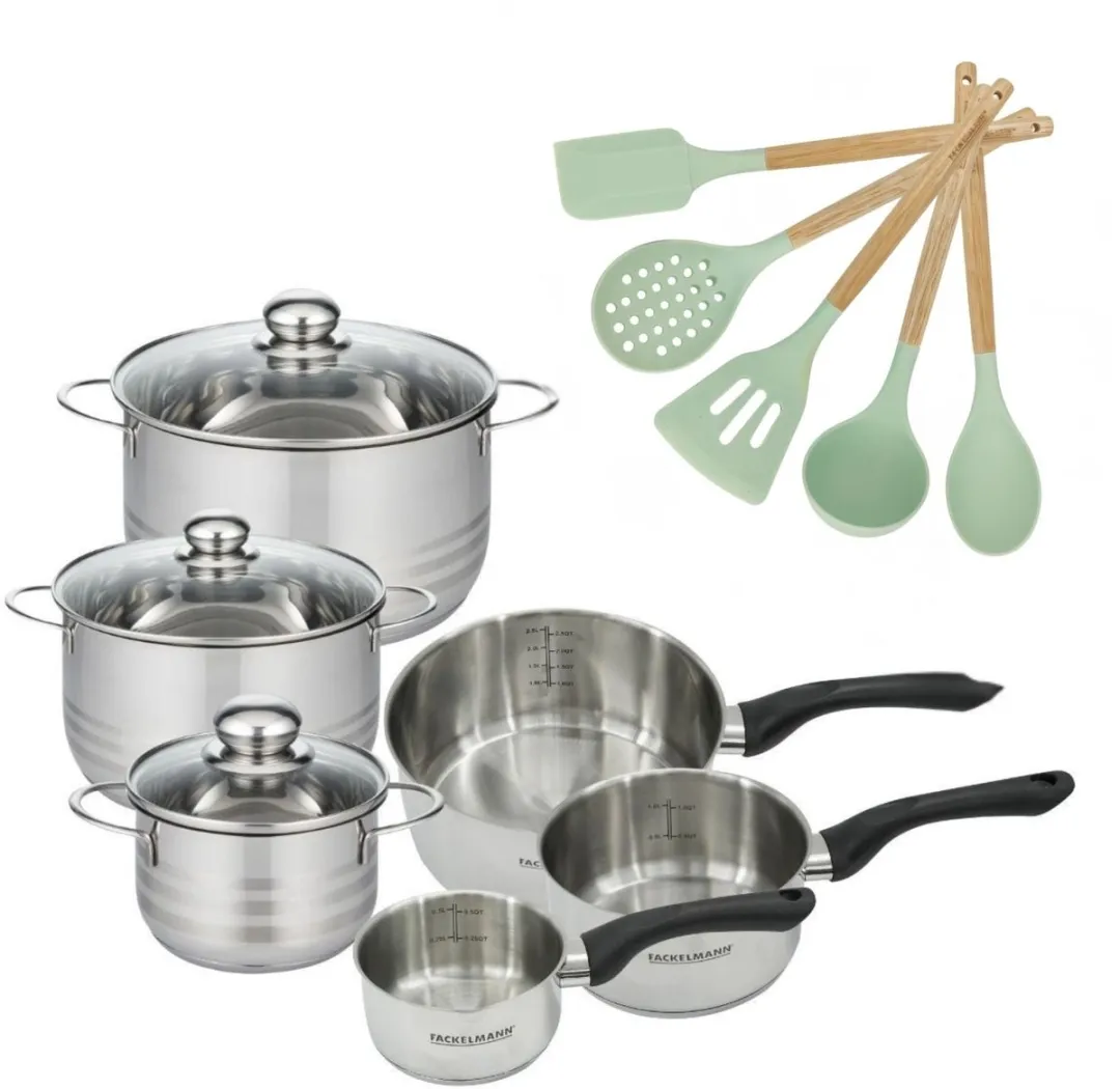 Fackelmann 9202850 Braad- en Steelpanset