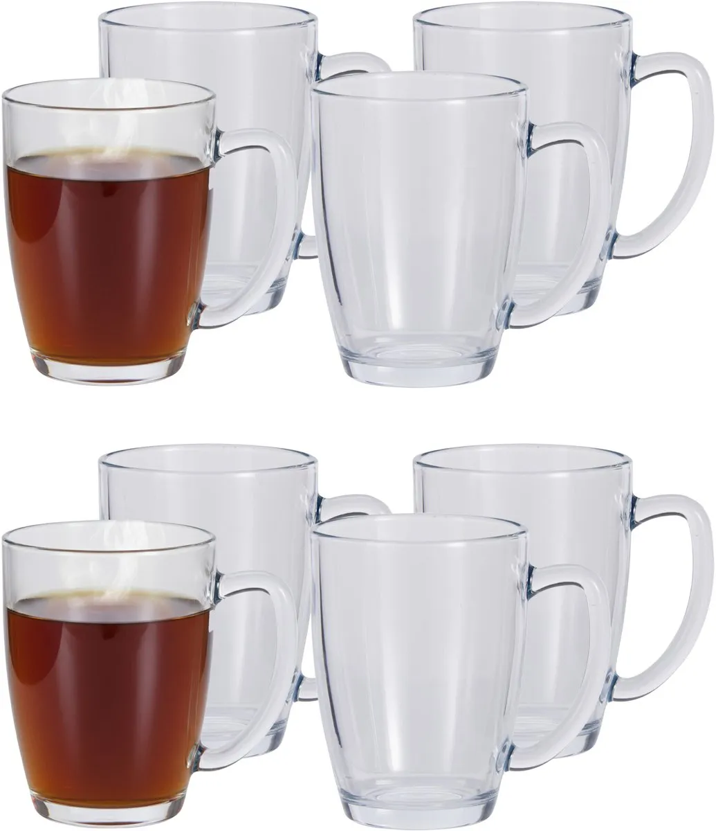 Excellent Houseware Theeglazen 8x 400ml
