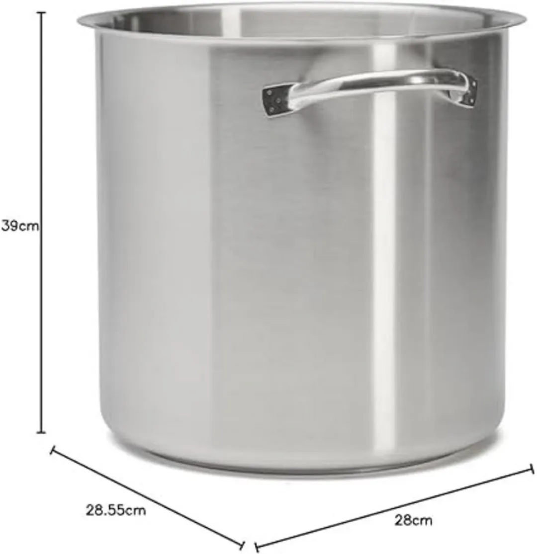 DeBuyer 3507.28 Roestvrijstalen Pan - 28cm - 16L - Inductie