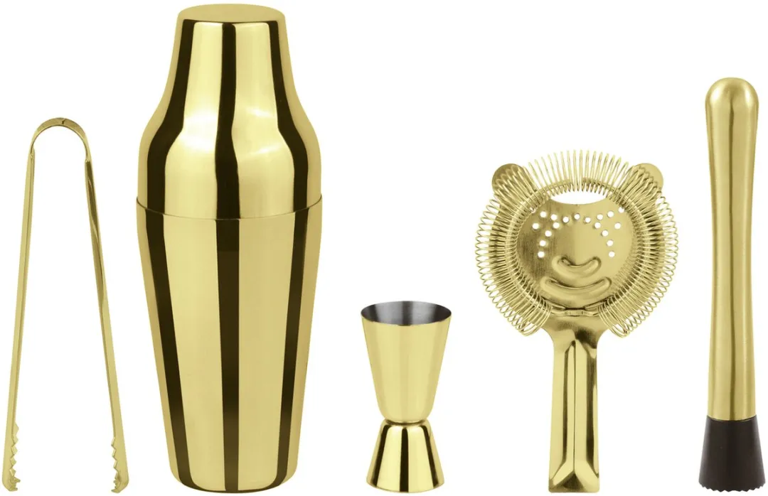 Paderno Cocktailset Parisian Goud 5-Delig