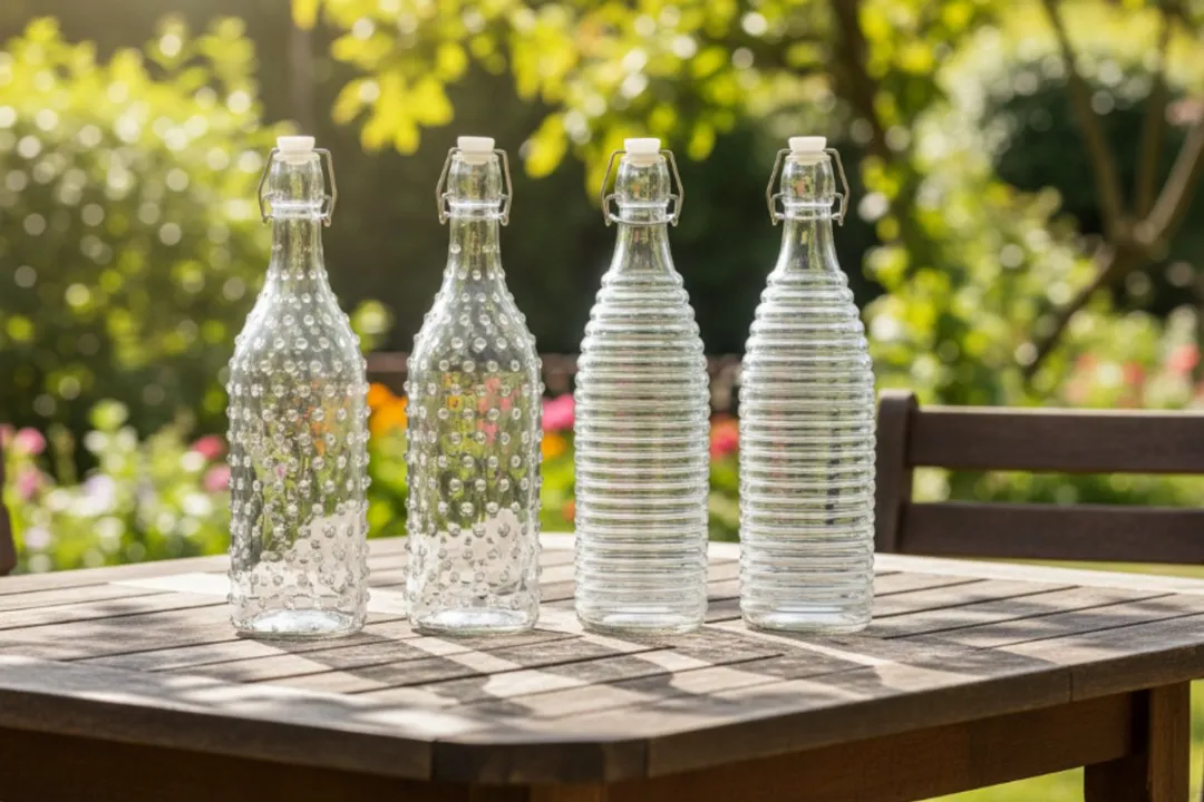 Cookinglife Dots & Lines Beugelfles 1L - 4 Stuks