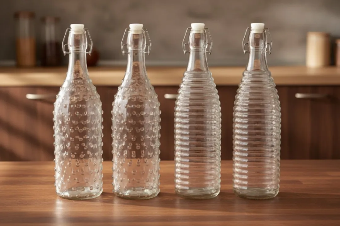 Cookinglife Dots & Lines Beugelfles 1L - 4 Stuks