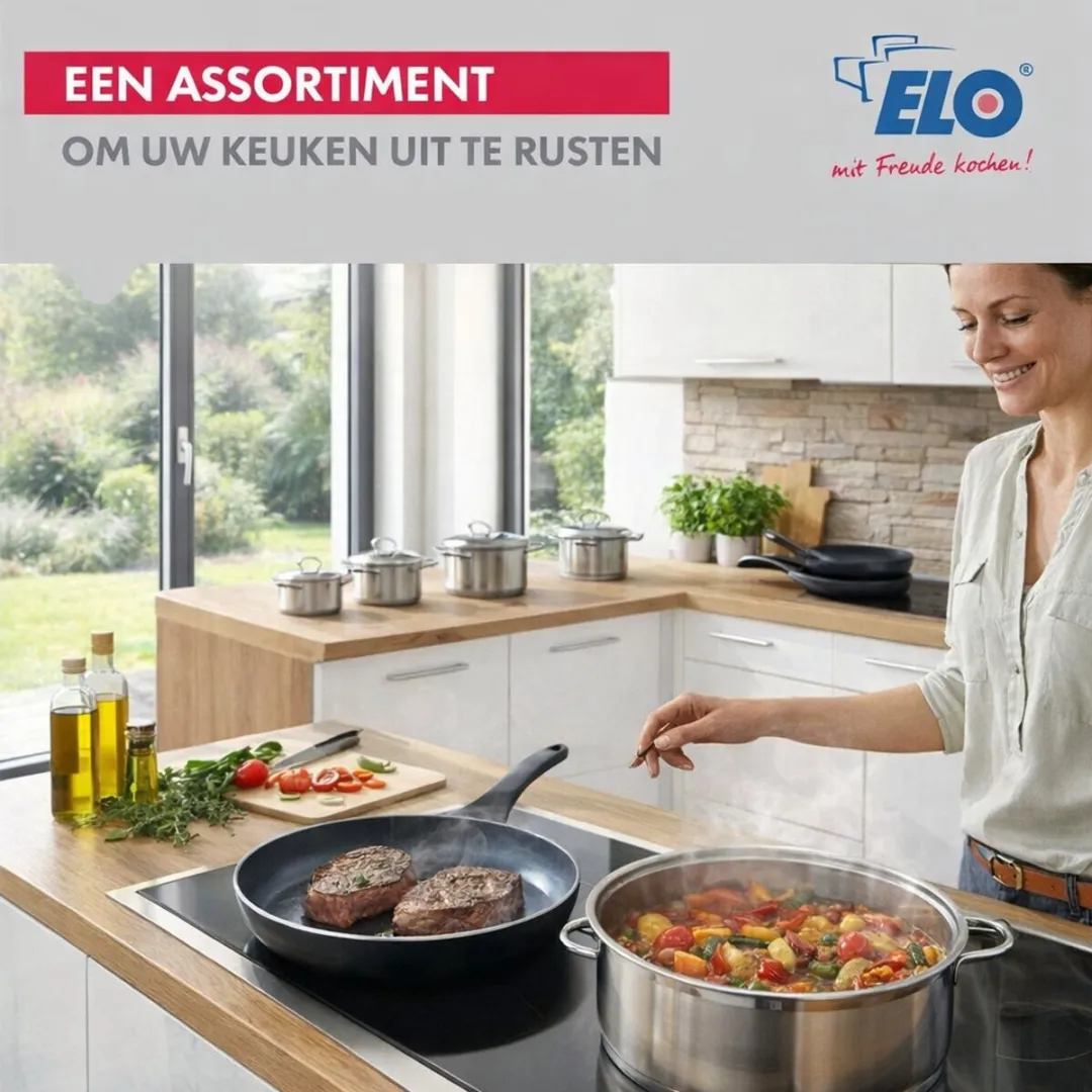 Fackelmann ELO 9736350 Keukengerei Set - 5-delig - Inductie - Roestvrij staal
