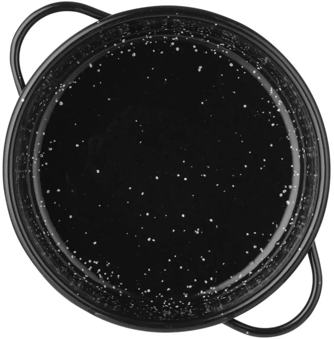 HENDI Braad- en serveerpan 14cm - Koolstofstaal - Zwart