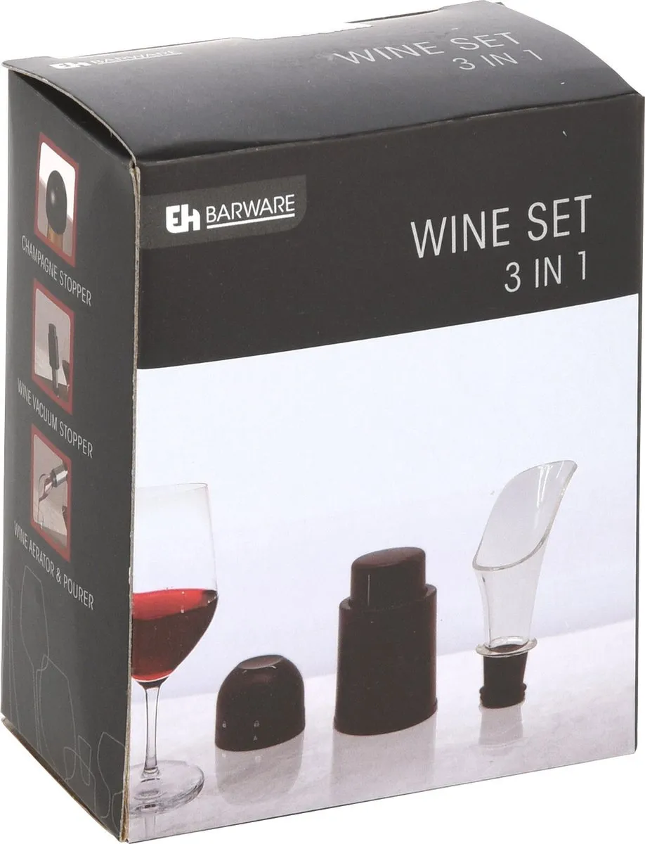 Excellent Houseware Wijnset 3-delig
