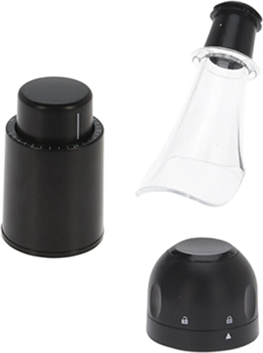 Excellent Houseware Wijnset 3-delig - Zwart