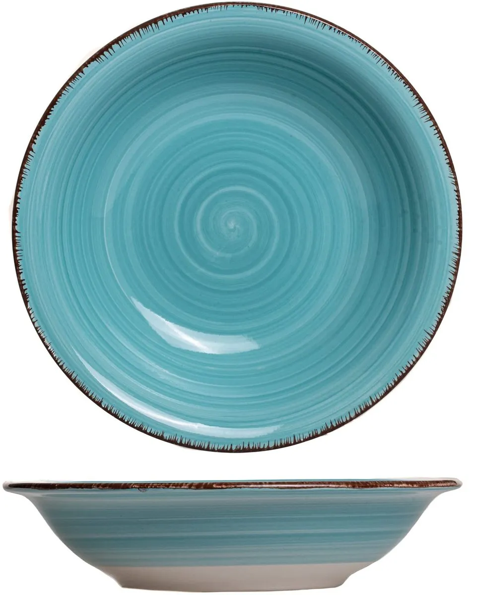Cookinglife Diep Bord Delice Blue - 6 Stuks ø 21cm