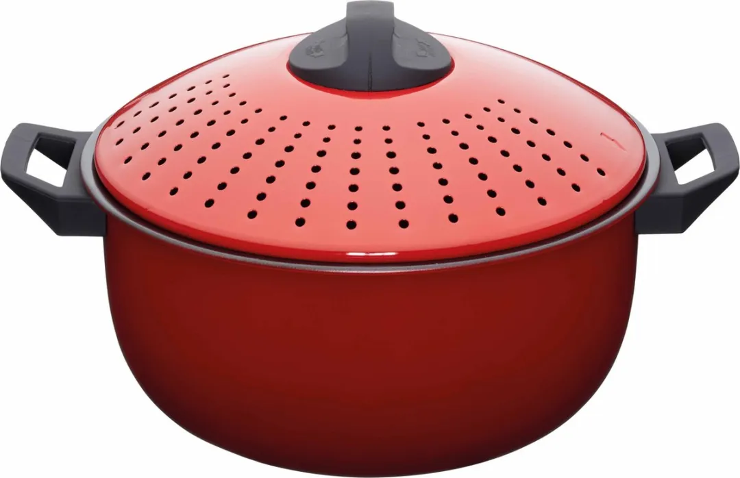 KitchenCraft Pastapan Koolstofstaal 4L