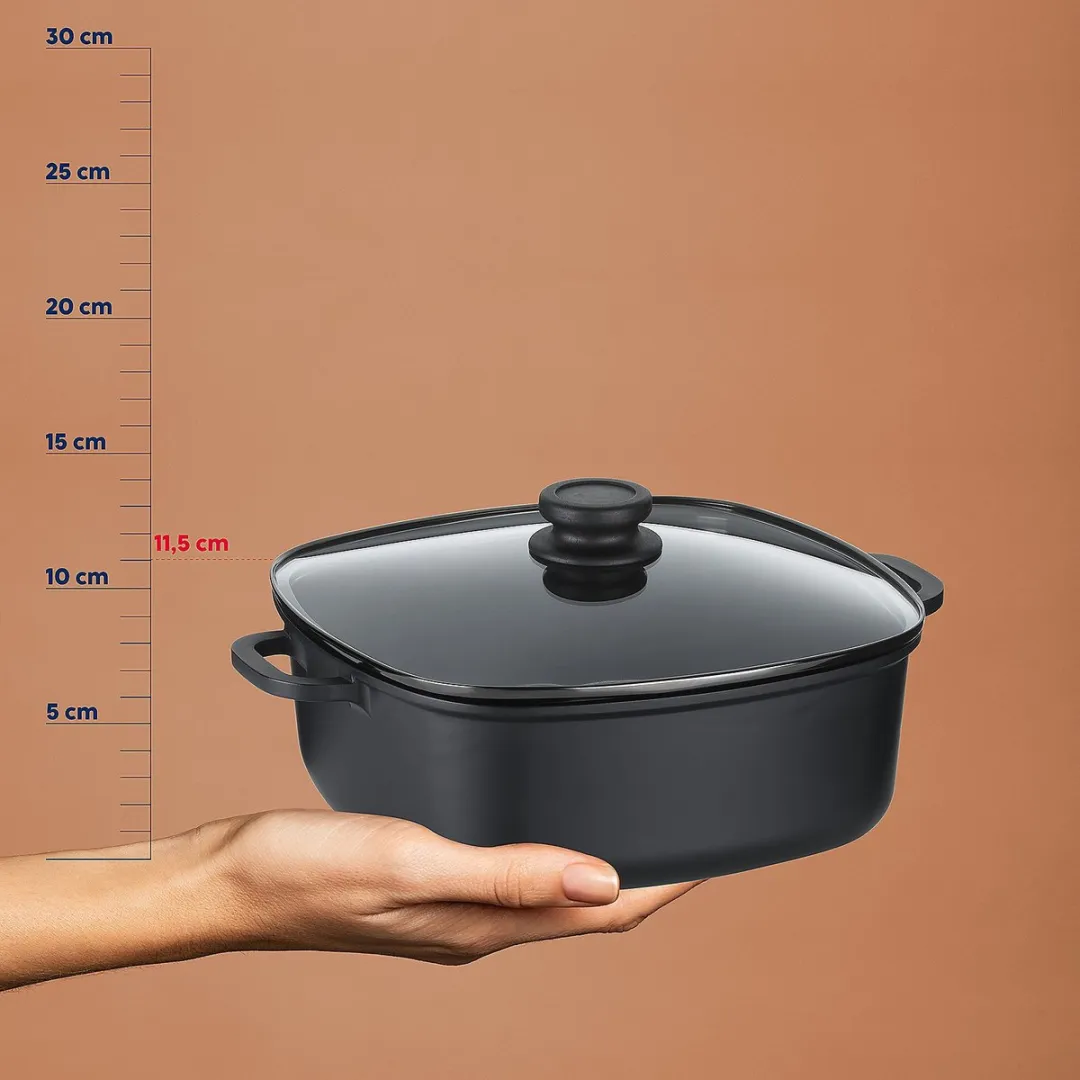 Kela Braadpan 6L - Non-stick PFAS/PTFE-vrij - Zwart