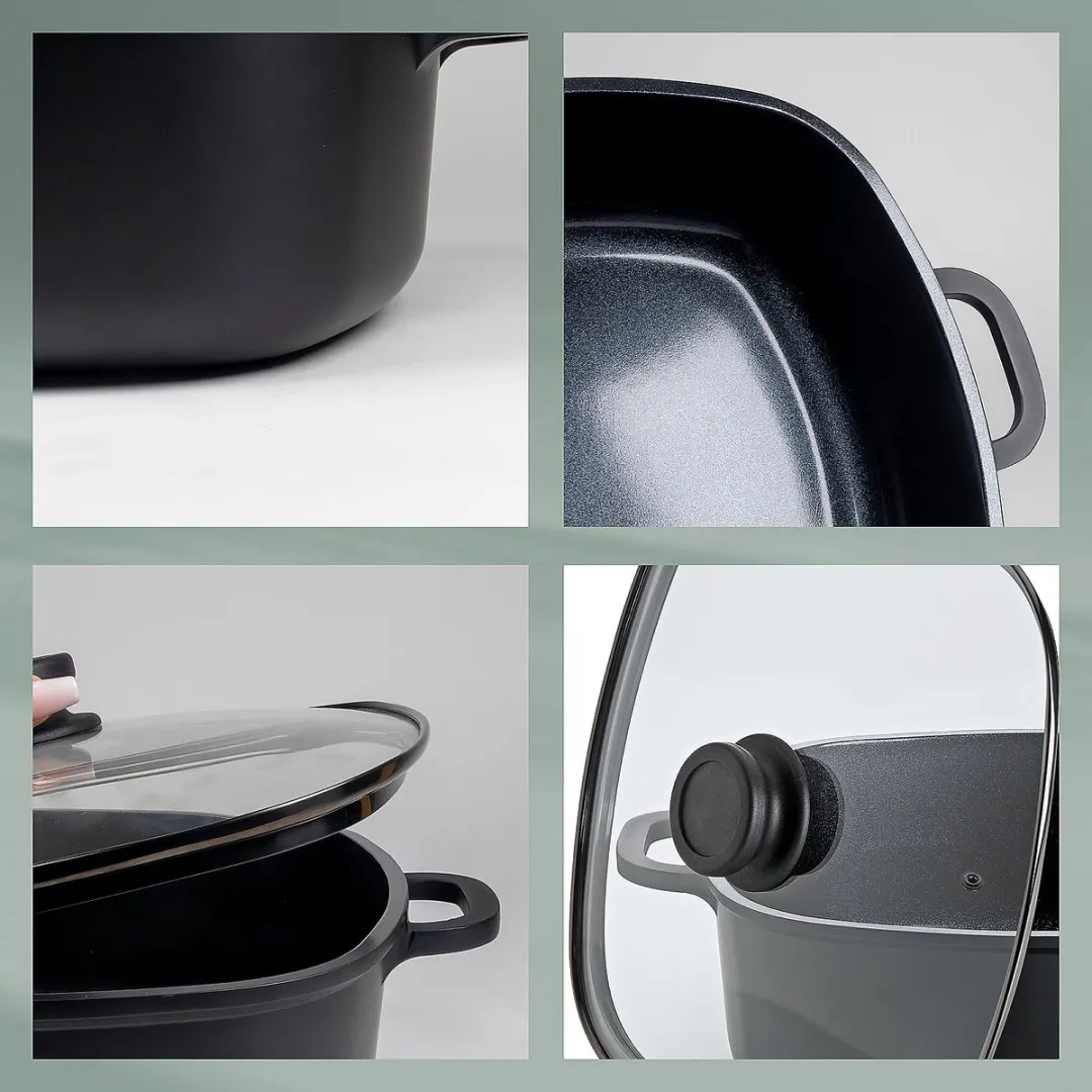 Kela Braadpan 6L - Non-stick PFAS/PTFE-vrij - Zwart