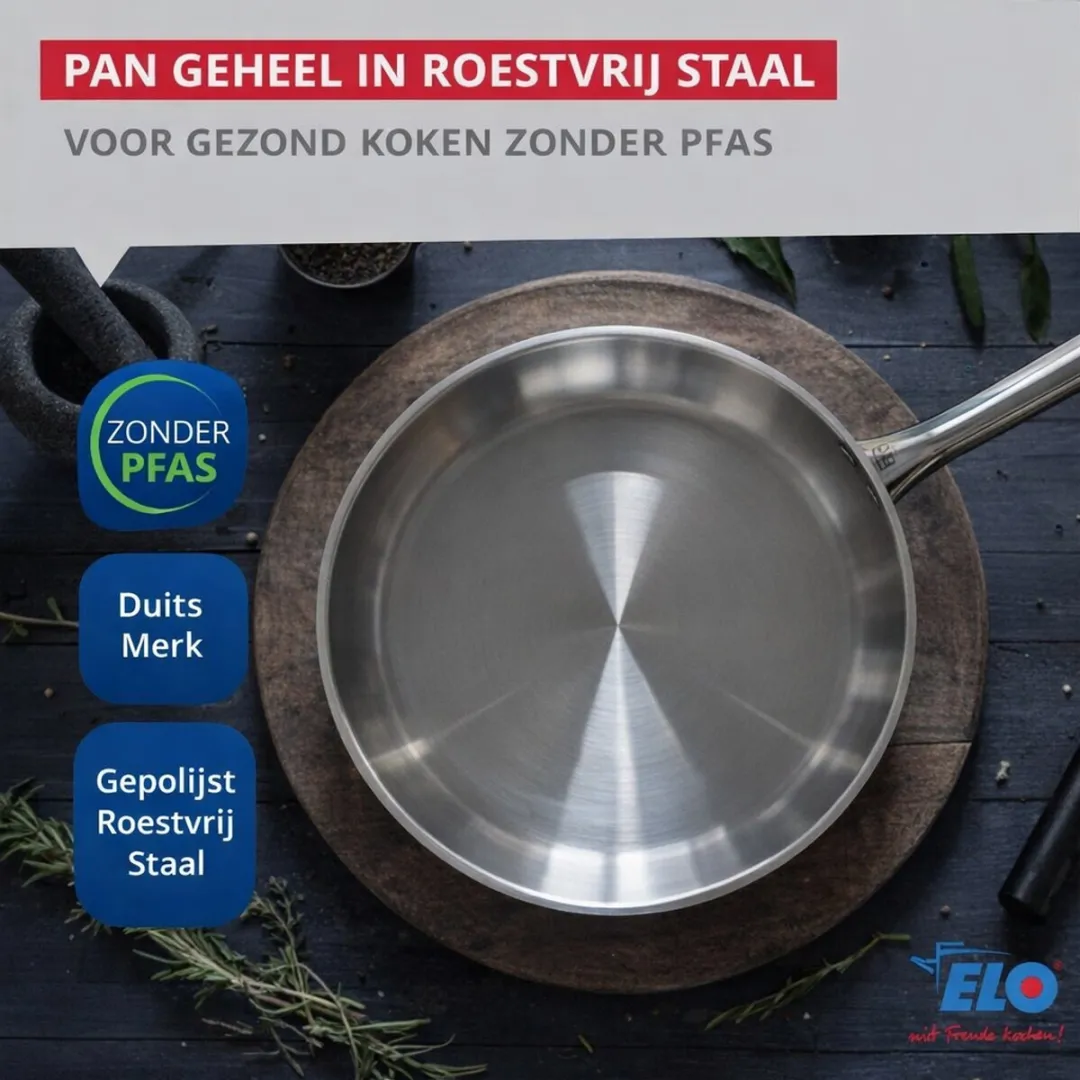 Fackelmann Elo Profi Citrin 4-delige Set - Roestvrij staal - Inductie