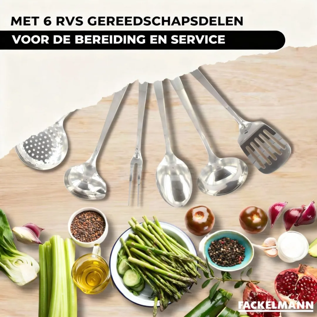 Fackelmann 9440350 Set Pannen 20cm & 28cm - Roestvrij Staal - afbeelding 6 van 6
