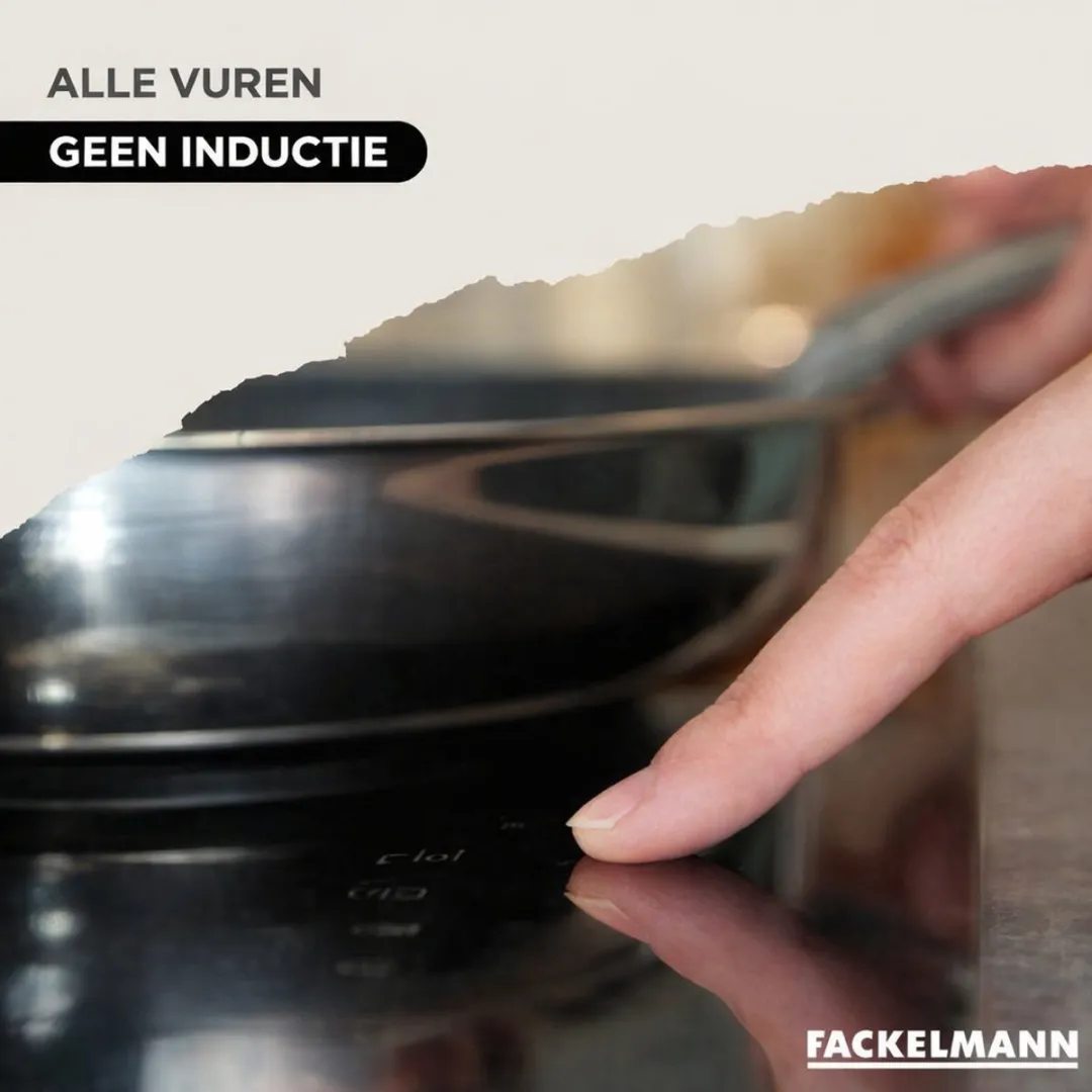 Fackelmann 9440350 Set Pannen 20cm & 28cm - Roestvrij Staal