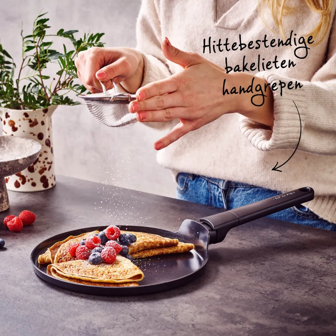 Brabantia VANTA Pannenkoekenpan 24cm - Keramisch Antiaanbak - Inductie - Zwart