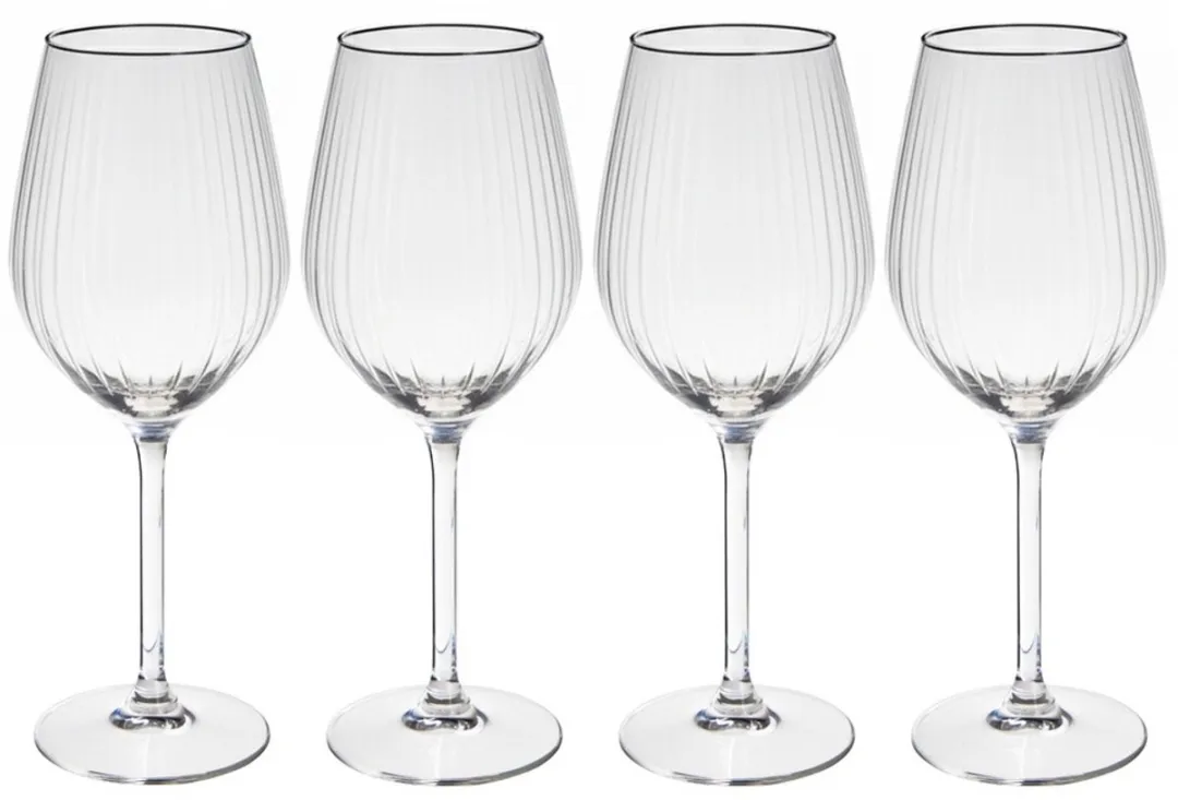 Excellent Houseware Wijnglazen 490ml - 4 Stuks Transparant