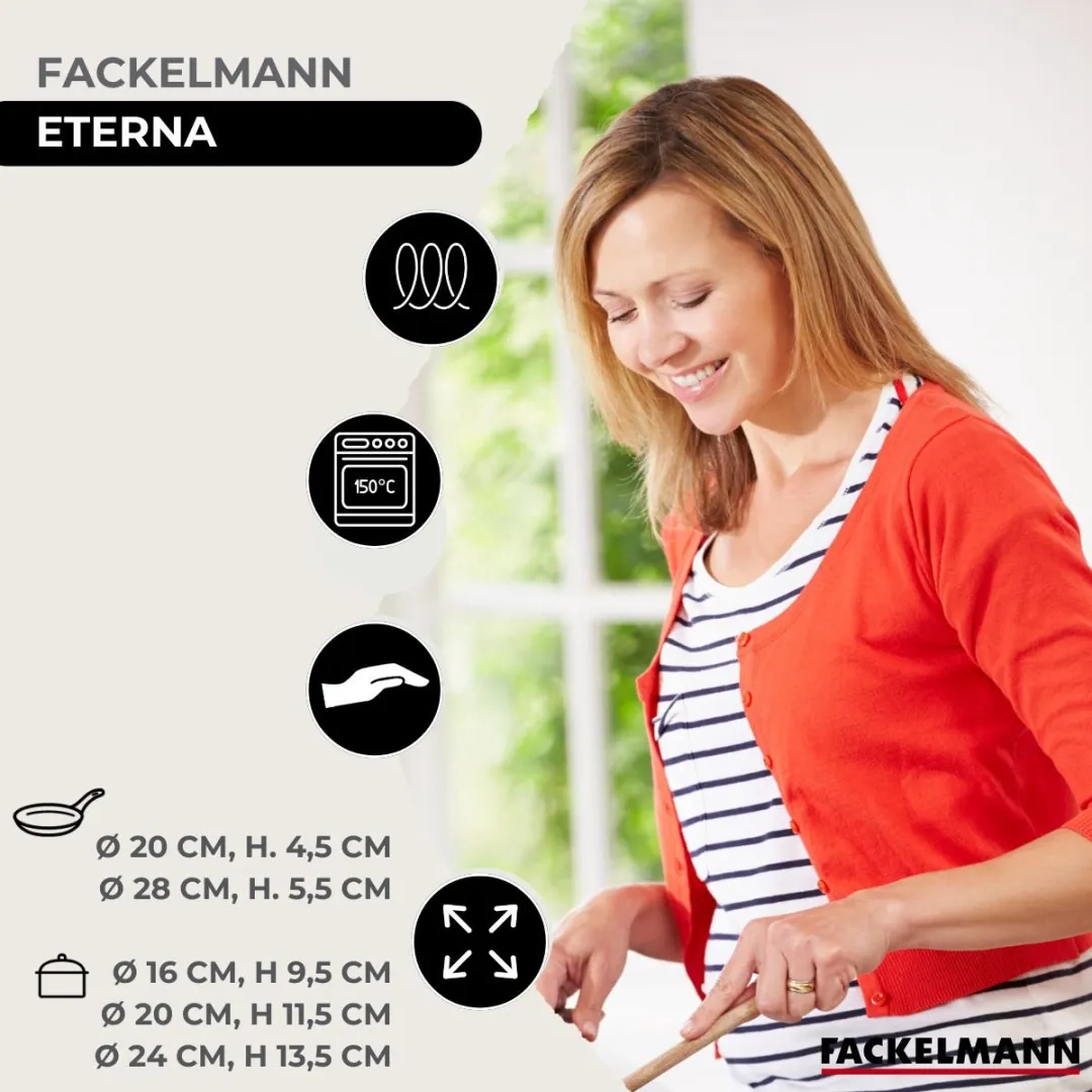 Fackelmann 9353250 Kookset - 5 Pannen + 6 Keukengerei - Roestvrij staal