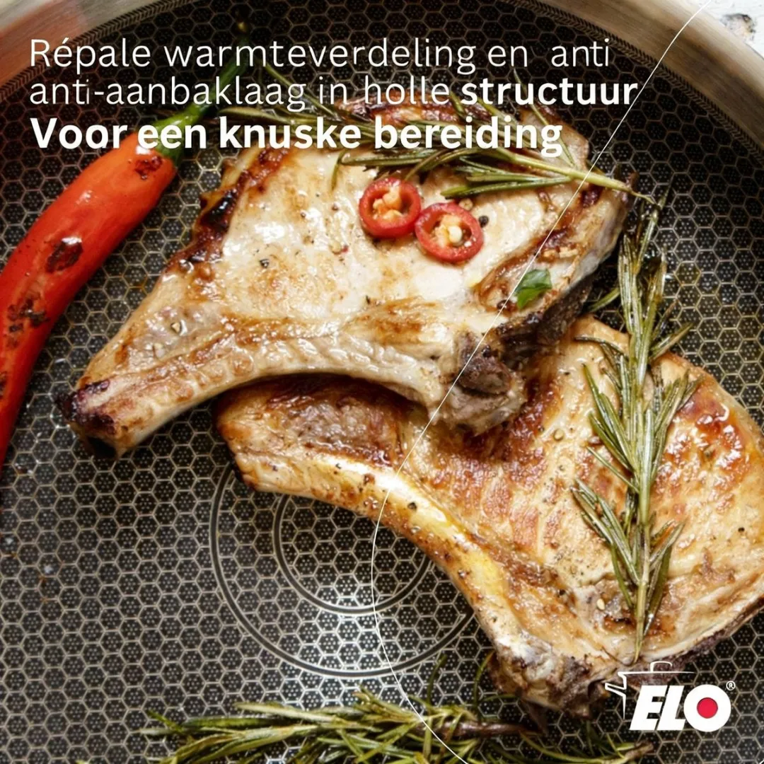 Fackelmann Elo Sauteerpan 28cm - Roestvrij staal - Inductie/Oven