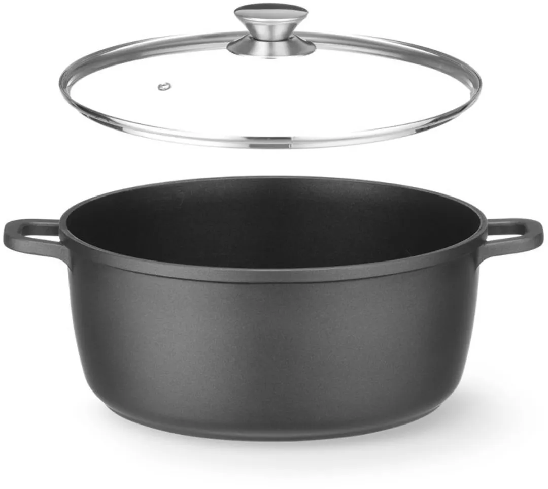 HENDI Braadpan 9L - Gietaluminium - Inductiebodem - Zwart