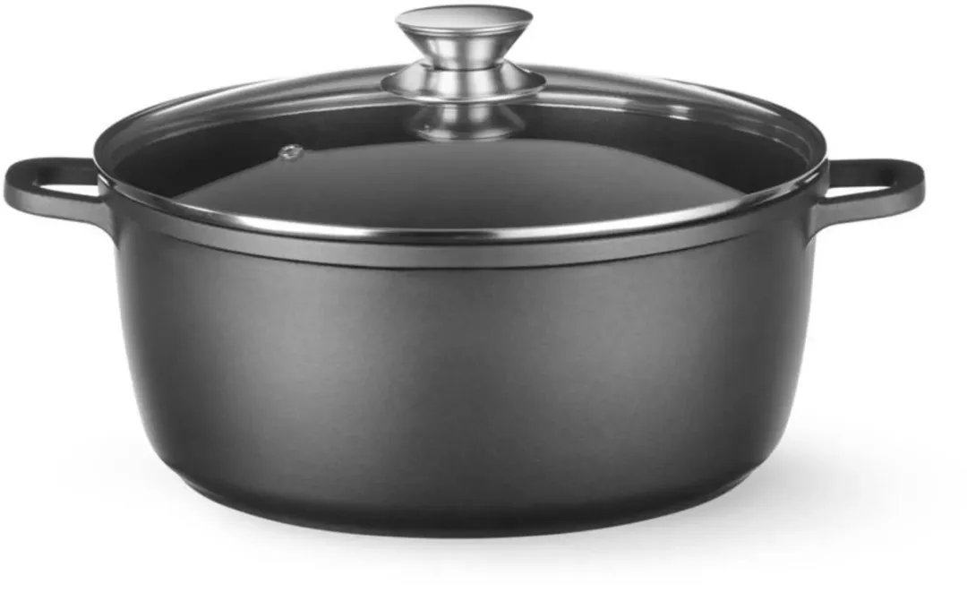 HENDI Braadpan 9L - Gietaluminium - Inductiebodem - Zwart