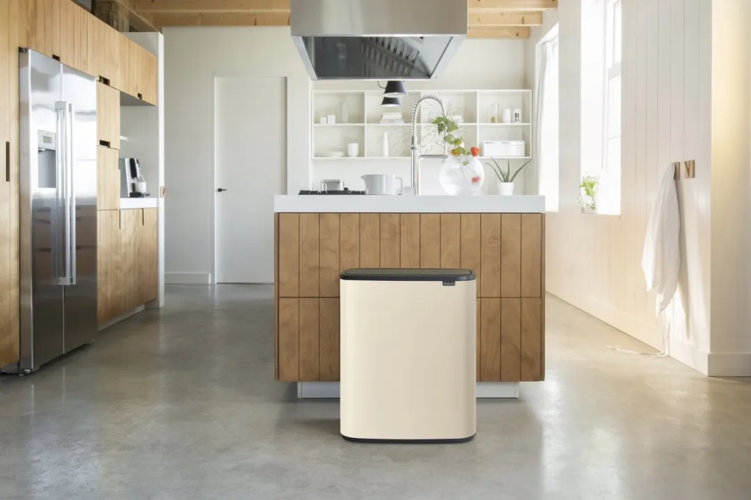 Brabantia Bo Touch Bin Prullenbak 2x30L - Afvalscheiding Soft Beige - afbeelding 6 van 6