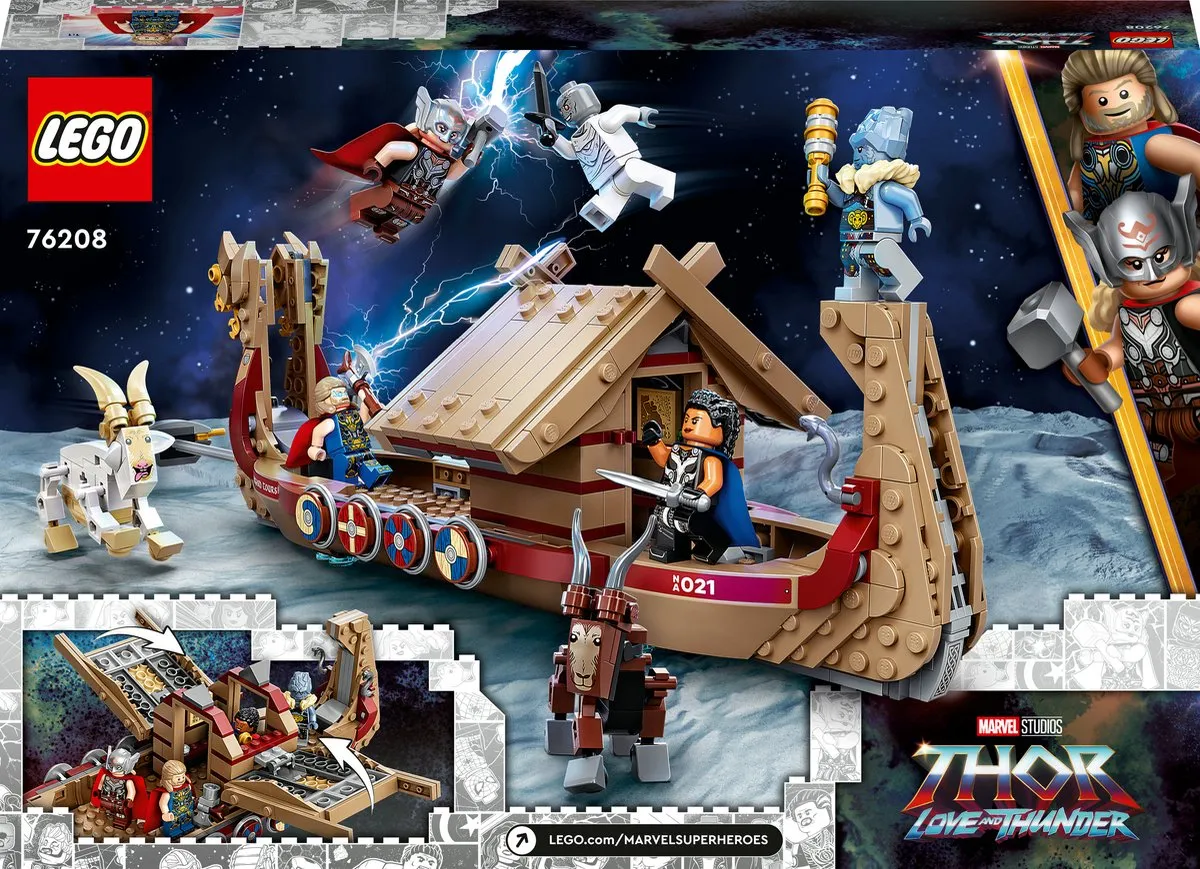 LEGO Marvel Thor Het Geitenschip 76208 - 5 Minifiguren
